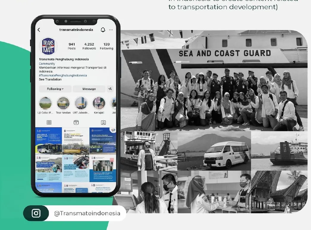 Visual kampanye Transmate · Kementerian Perhubungan